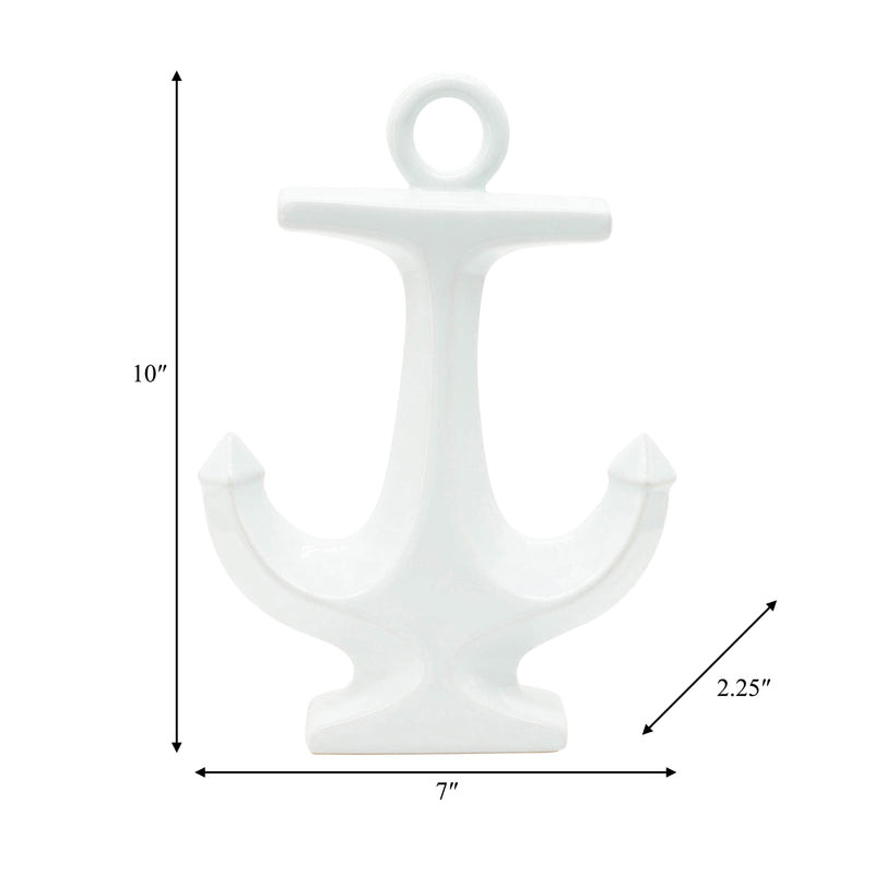 WHITE CERAMIC ANCHOR 10"