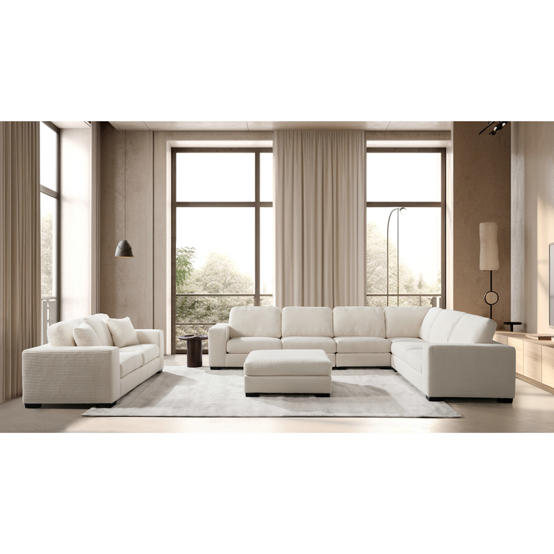 Luna Cream Ottoman W108