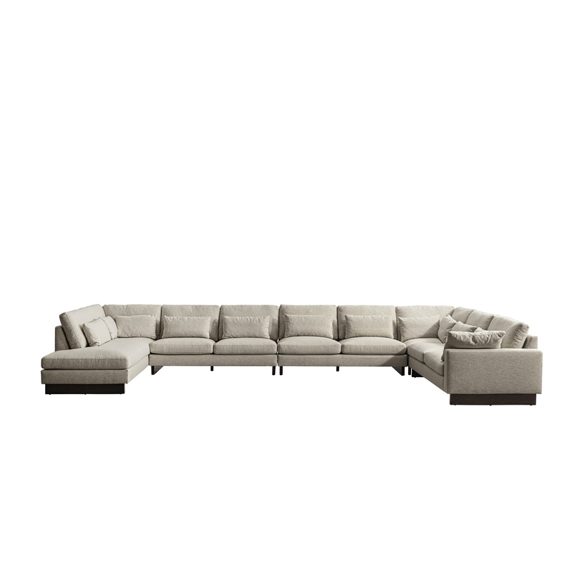 Violin Beige Armless Loveseat