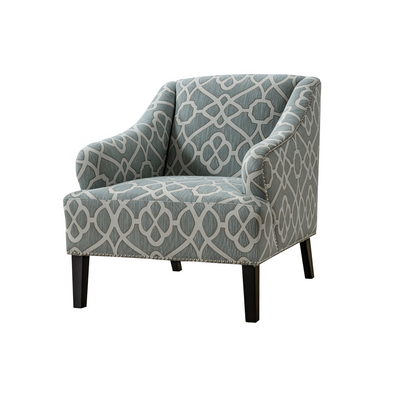 Light Geometric Accent Chair