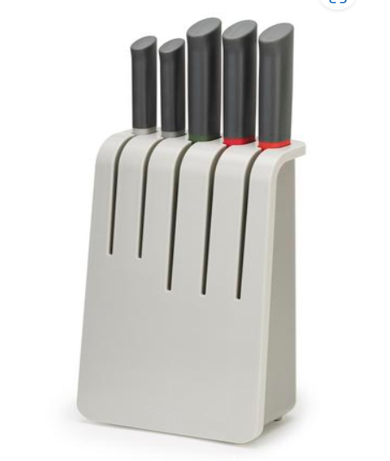 Joseph Joseph Duo  Knife Block Set 5 pieces grey