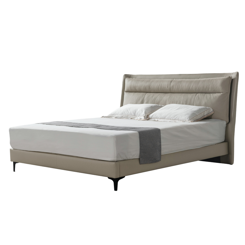 Bedtime Bliss Beige King Bed (King/Queen)