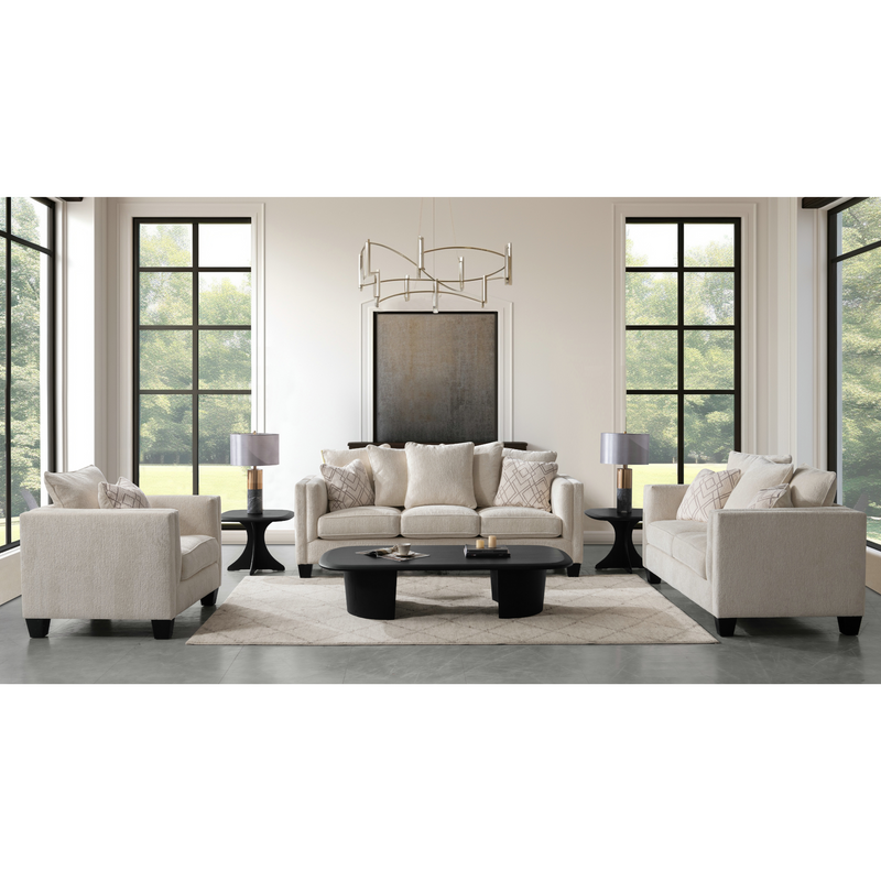 Plush Paradise Beige Sofa Set