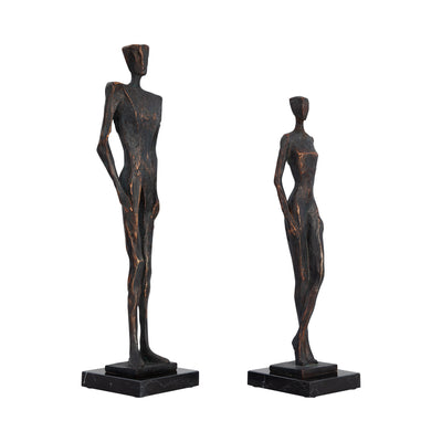 S/2 14/17" Jimara Statuary, Bronze