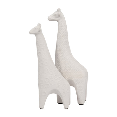 CLAY, 13" LOOPY PATTERN GIRAFFE, IVORY