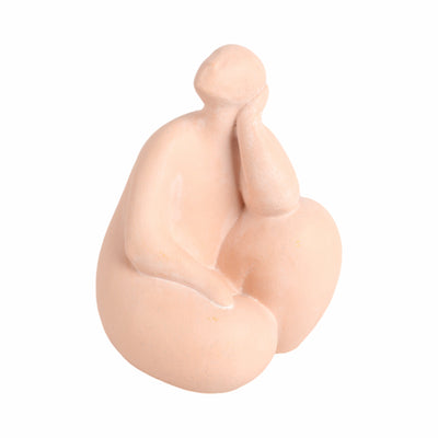 9" Curvy Sitting Figure, Terracotta