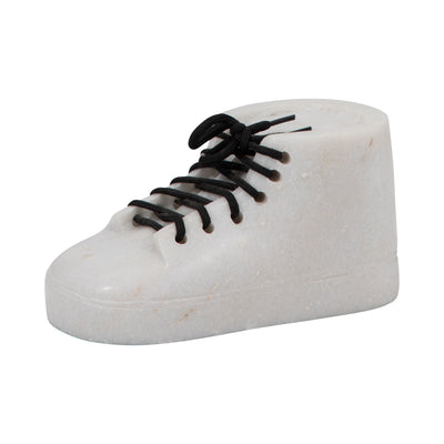 Marble, 6" Tennis Shoe, White