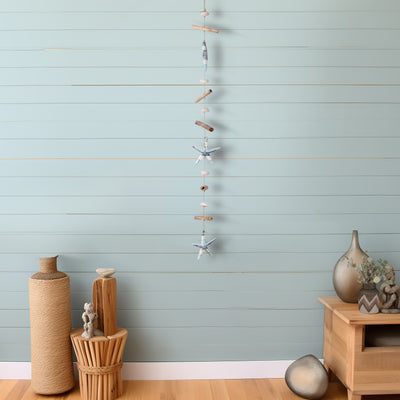 DRIFTWOOD, 39"L STAR HANGINGS, MULTI