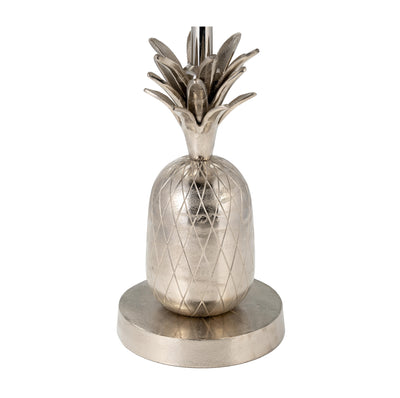 METAL, 15"D/24"H, SILVER PINEAPPLE SIDE TABLE, KD