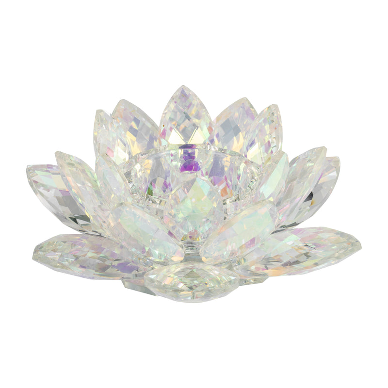 RAINBOW CRYSTAL LOTUS VOTIVE HOLDER