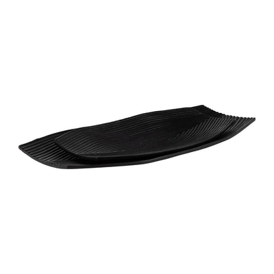 METAL,S/2 16/21",GEOMETRIC DISK PLATE,BLACK