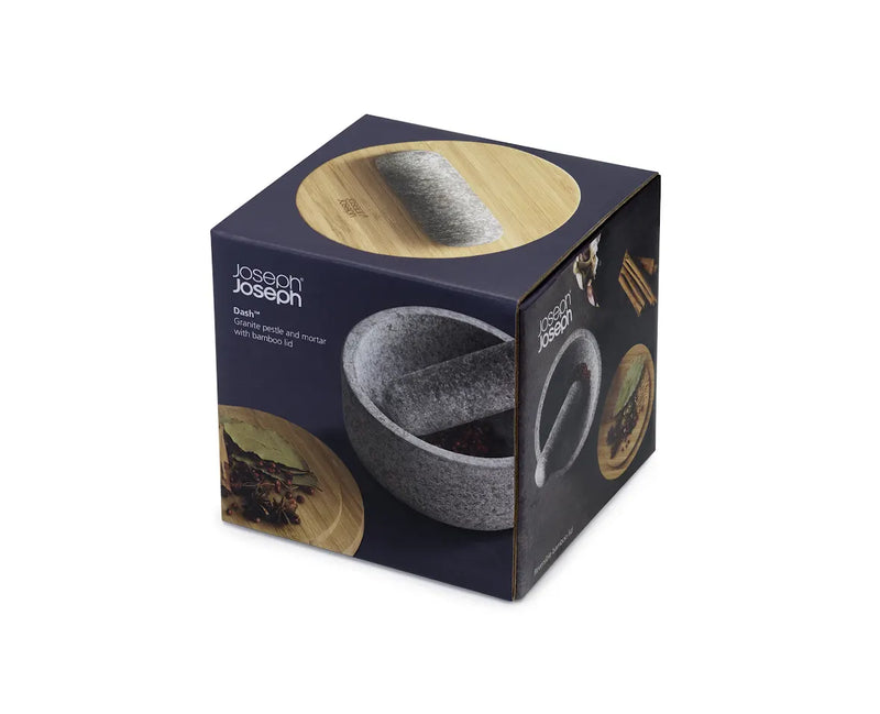 Joseph Joseph Dash Pestle & Mortar with Bamboo Lid - Granite