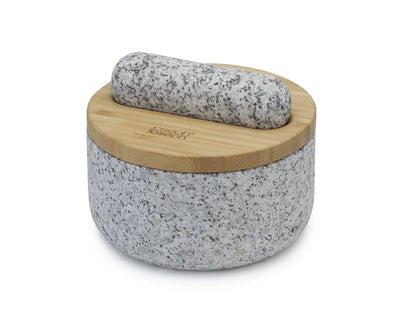 Joseph Joseph Dash Pestle & Mortar with Bamboo Lid - Granite