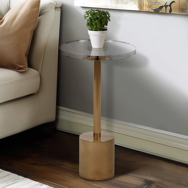 21" Talia Acrylic Accent Table