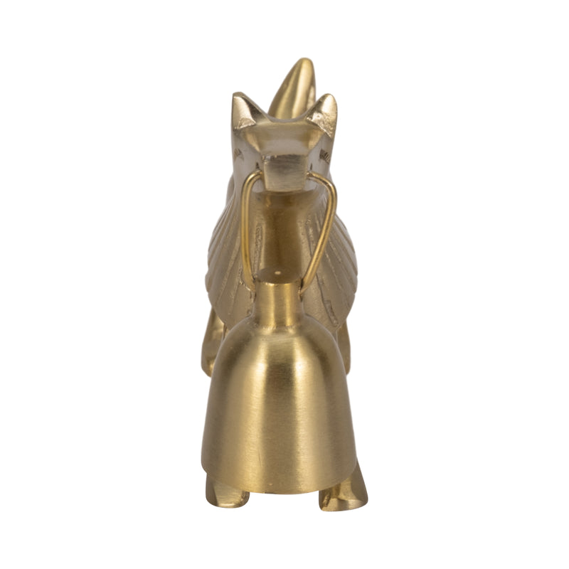 9" Lion Candle Snuffer, Gold