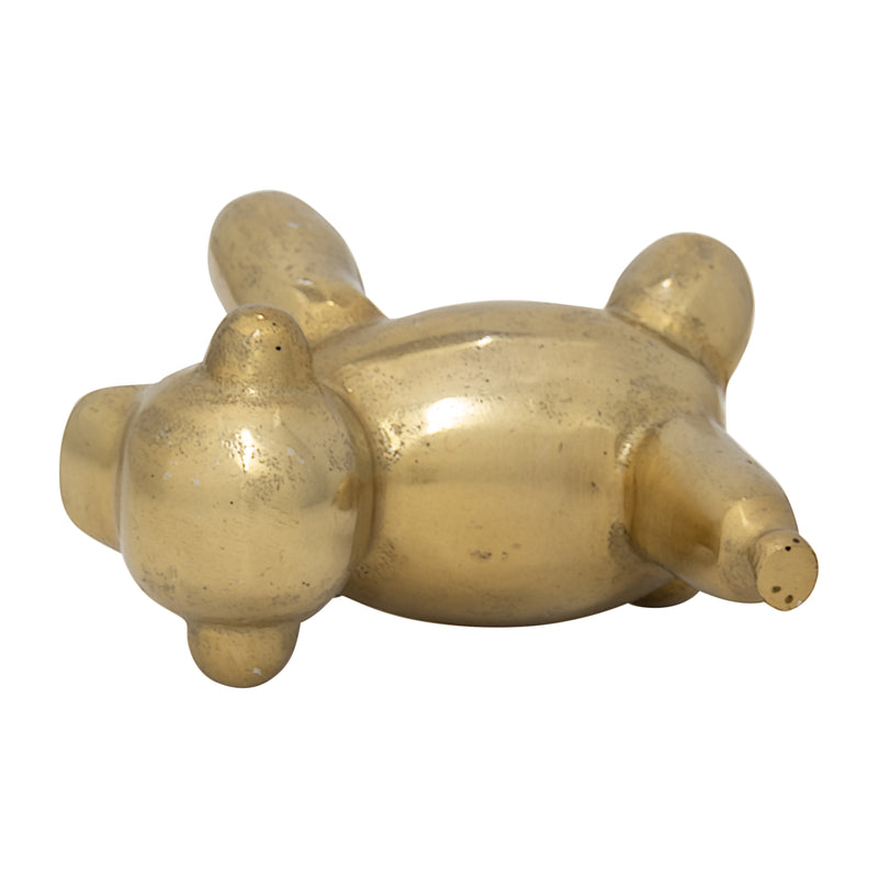 5"L METAL BALLOON MONKEY, GOLD