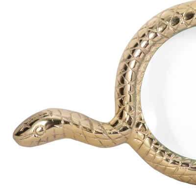 9" Snake Magnifying Glass, Gold