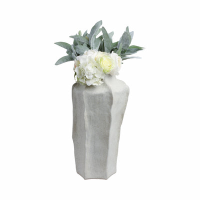 20"DELRIO LARGE PORCELAIN VASE, GRAY