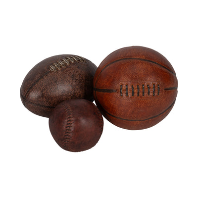 S/3 3/5/6" Sports Ball Objects, Multi