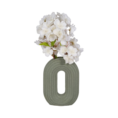 8" Oval Arch Vase, Sage Green