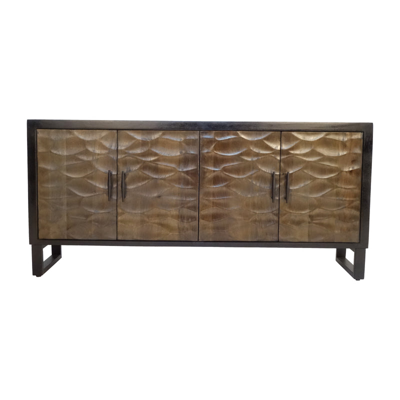 65" Ramsey Wood Sideboard, Brown