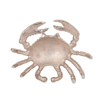 Metal, 7" Crab Deco Silver