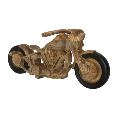 Wood, 35" Big Bike Deco, Brown, Kd