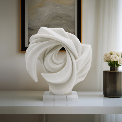 15" LAILA STATUARY, WHITE