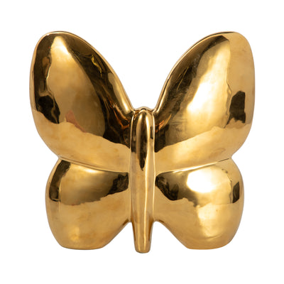 CER, 8" BALLOON BUTTERFLY, GOLD