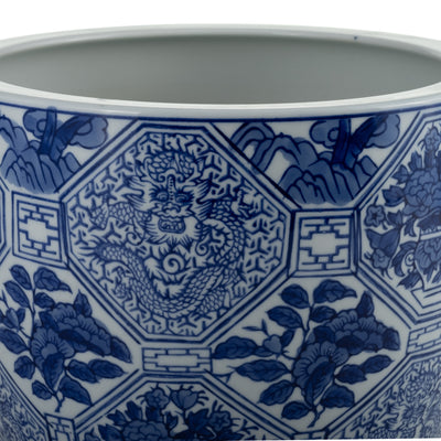 CER, S/3 6/8/10" CHINOISERIE PLANTERS, BLUE/WHITE