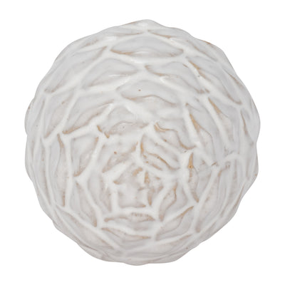 CER, 6" ARTICHOKE DECO, IVORY