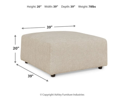 Edenfield Oversized Accent Ottoman