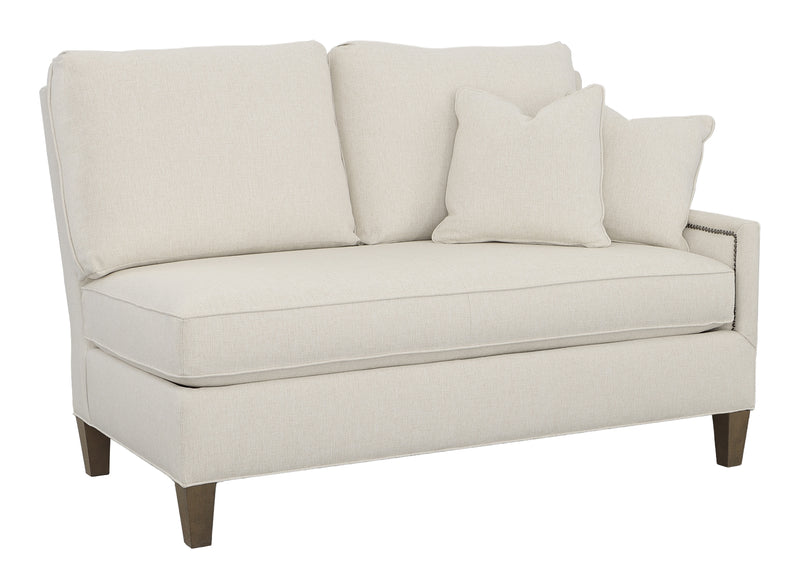 Kelly Right Arm Loveseat with Tapered Leg - 2974-71