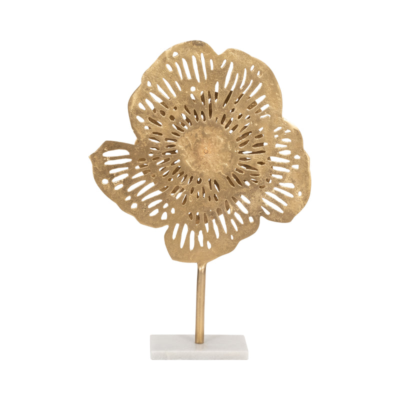 20" Salma Small Gold Flower Statuary