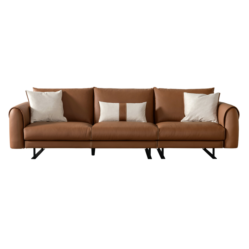 Modern Muse Brown 3 Seater Sofa W287