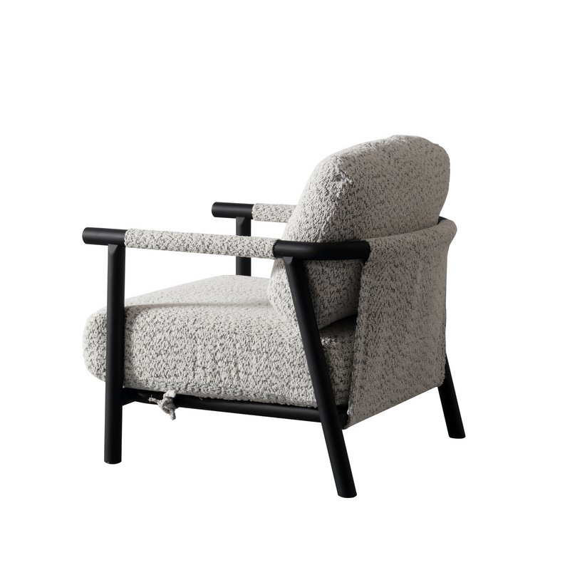 Arsenio Grey Accent Chair