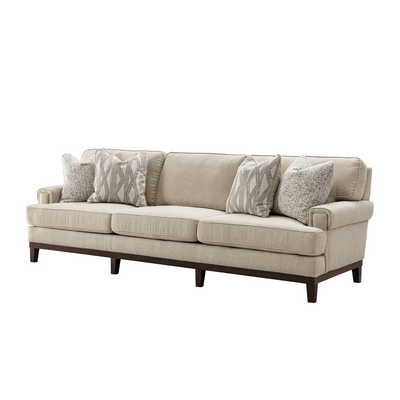 Ajda Beige 4 Seater Sofa