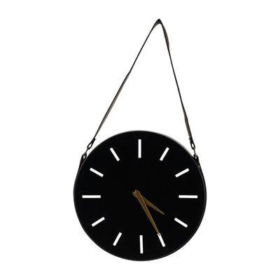 METAL, 14" WALL CLOCK, BLACK