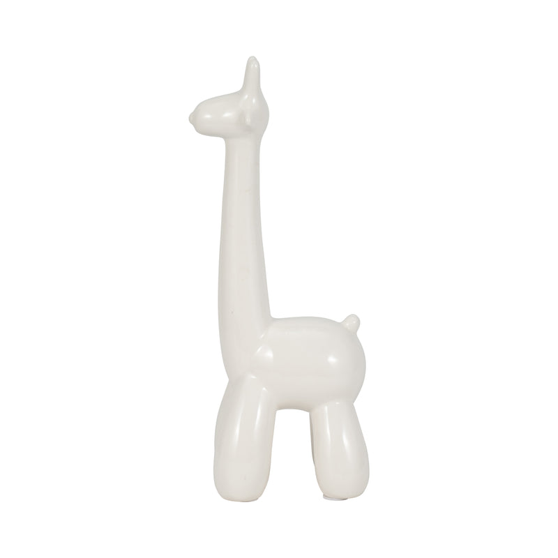 WHITE GIRAFFE BALLOON ANIMAL