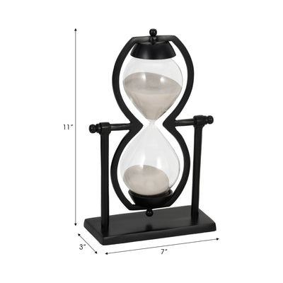 11"h Black Metal Sandtimer