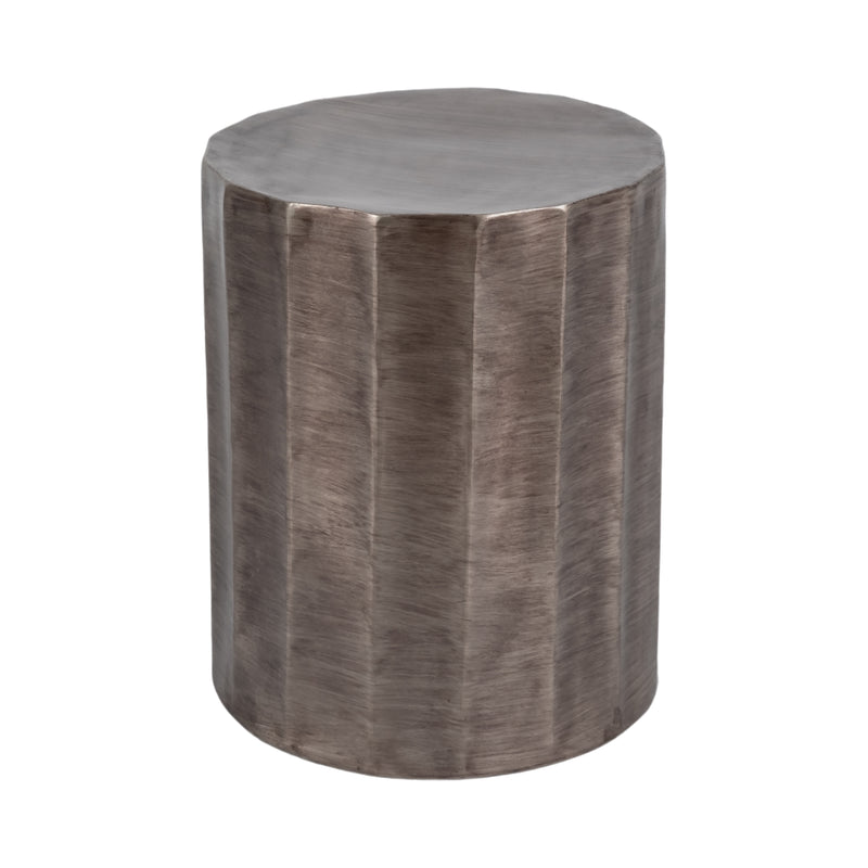 19" Darlington Silver Metal Accent Table