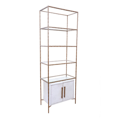 30" Azamara Real Hide Etagere Shelf