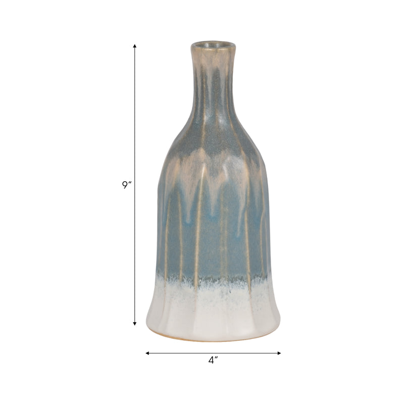 9" Estella Small Blue Bottle