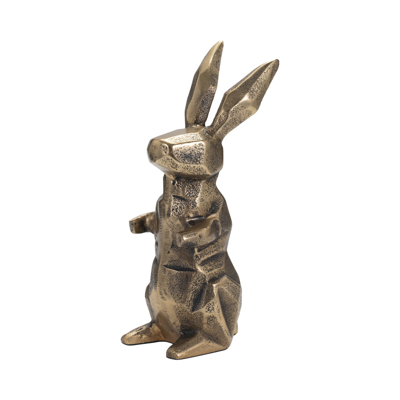 8" Alona Geometric Bunny, Gold