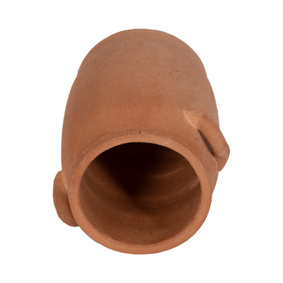 8" Traditional Handle Vase, Terracotta