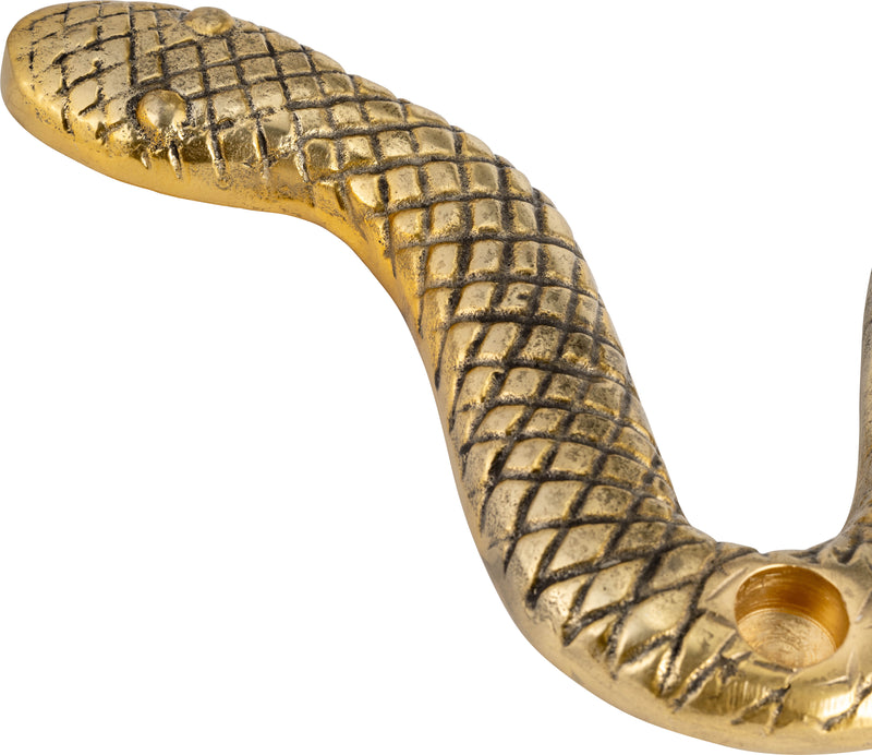 METAL, 22" SNAKE 4-TAPER CANDLE HOLDER, GOLD