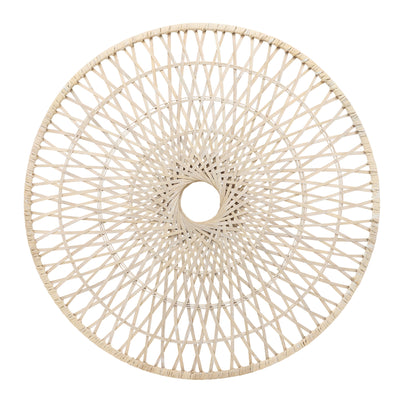 WICKER, 36", ROUND WALL ACCENT, NATURAL