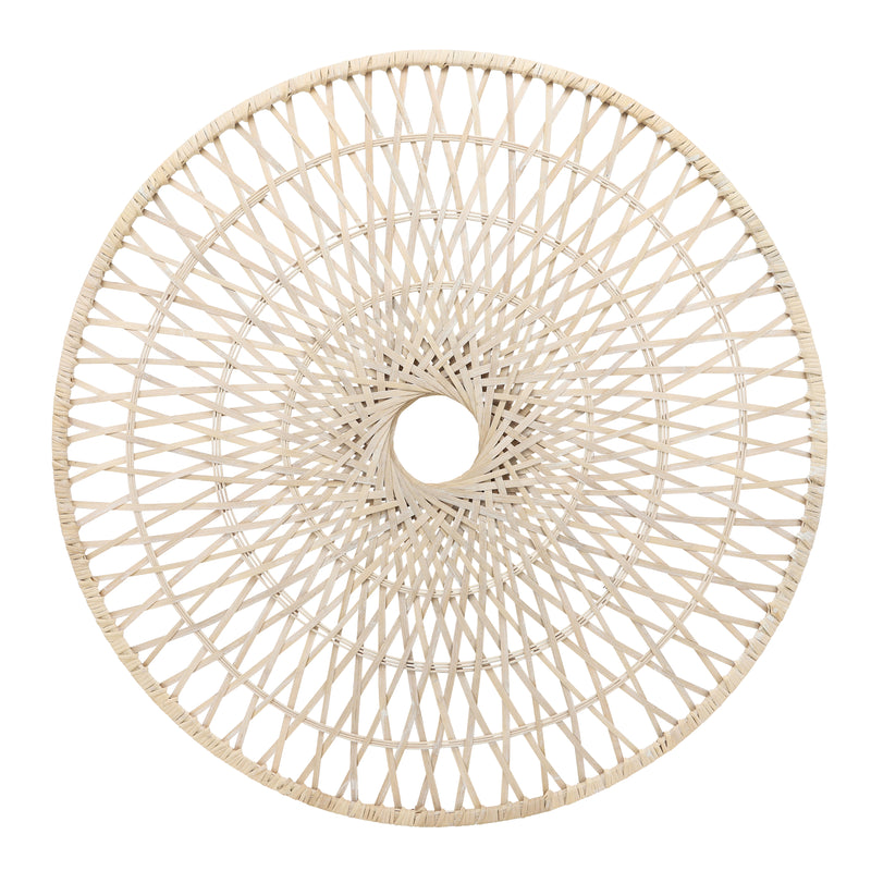 WICKER, 36", ROUND WALL ACCENT, NATURAL