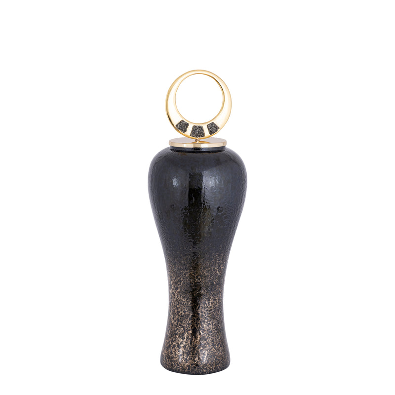 27" Arielle Small Pyrite Stone And Metal Oversized