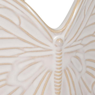 7" Butterfly Planter, Ivory